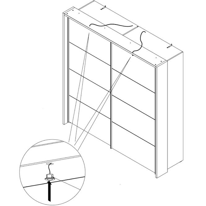 Zakrývací Lišta 200cm Sapporo