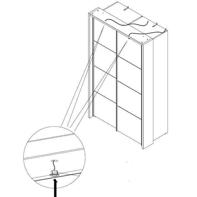 Zakrývací Lišta 120cm Sapporo