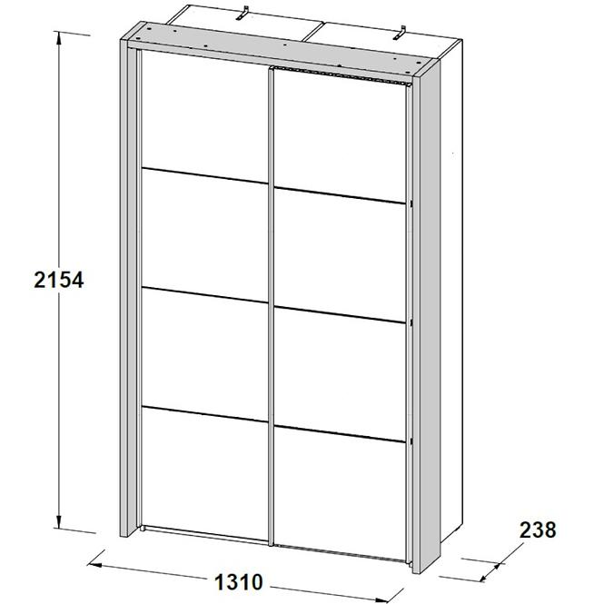 Zakrývací Lišta 120cm Sapporo