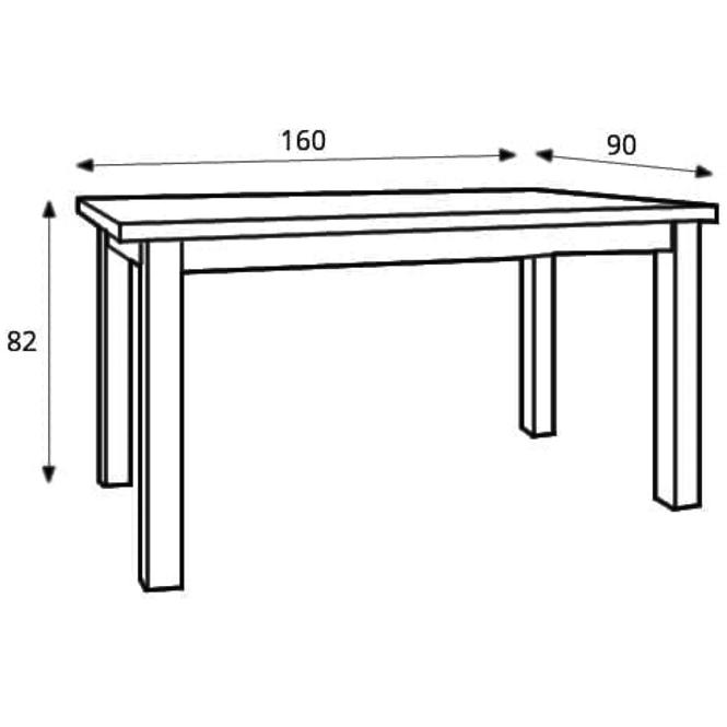 Stůl Montana 160/203 cm Dub Lefkas, STW