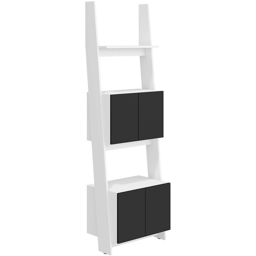 Regál Rack 60cm 2D Bílá/Černá