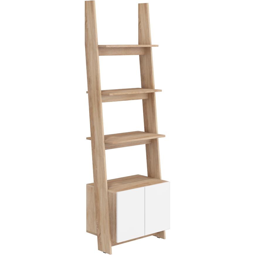 Regál Rack 60cm 1D Dub Sonoma/Bílá