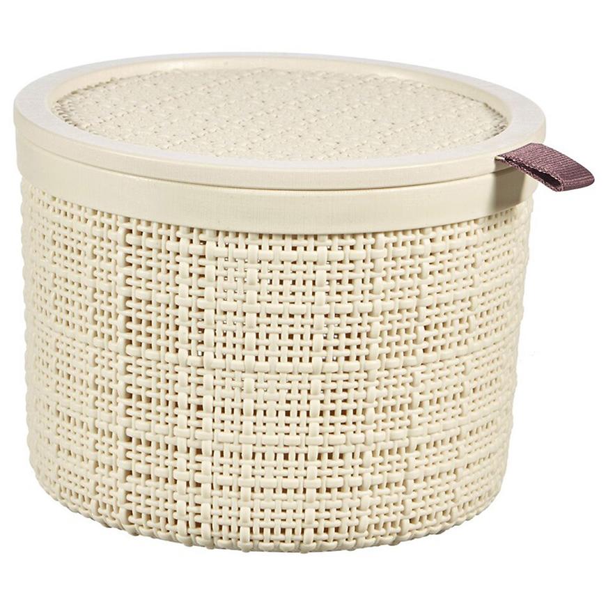 Box s víkem Jute 245374 krém 2l Curver