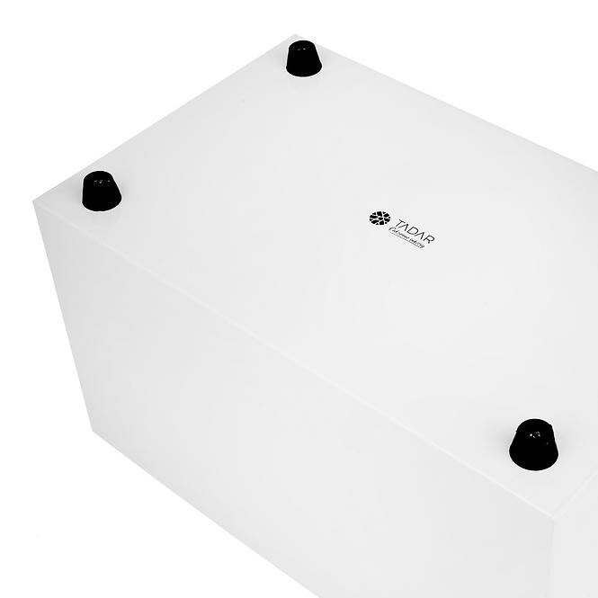 Chlebník Geometric bílý 35,5x21,5x21cm
