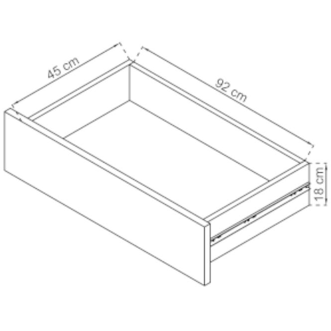 Skříň Tv 200cm Grafit/Zrcadlo