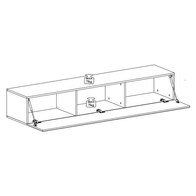 Tv Stolek Wisząca Switch SW1 Wotan