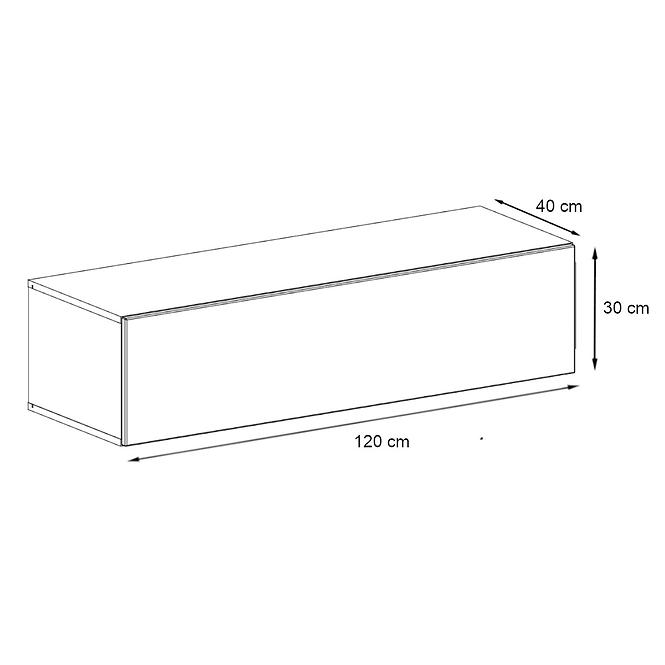 Tv Stolek Wisząca Switch SW2 Grafit