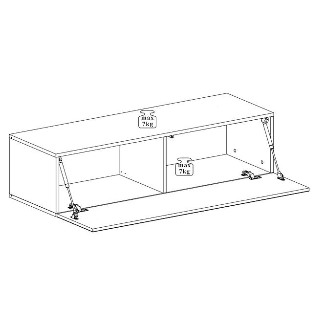 Tv Stolek Wisząca Switch SW2 Grafit