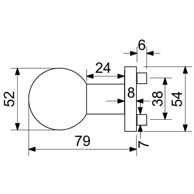 Nerezová Koule RK.KNOB.01.FIX.CE