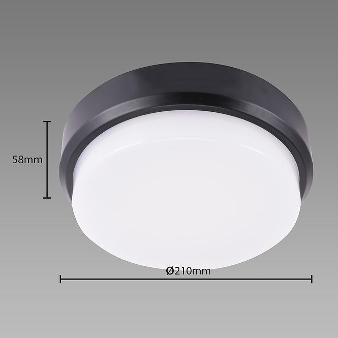 STROPNI SVÍTIDLO ARON LED C 18W BLACK 4000K 03801 PL1