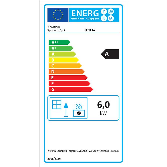 Kachlová kamna Sentra Cream 6kW