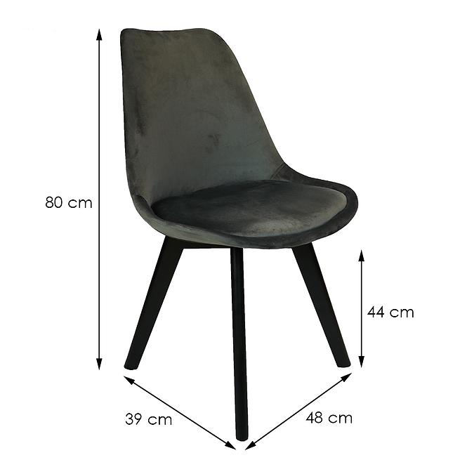 Židle Mia Black Antracyt