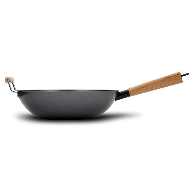 Wok uhlíková ocel Cantonese 32cm