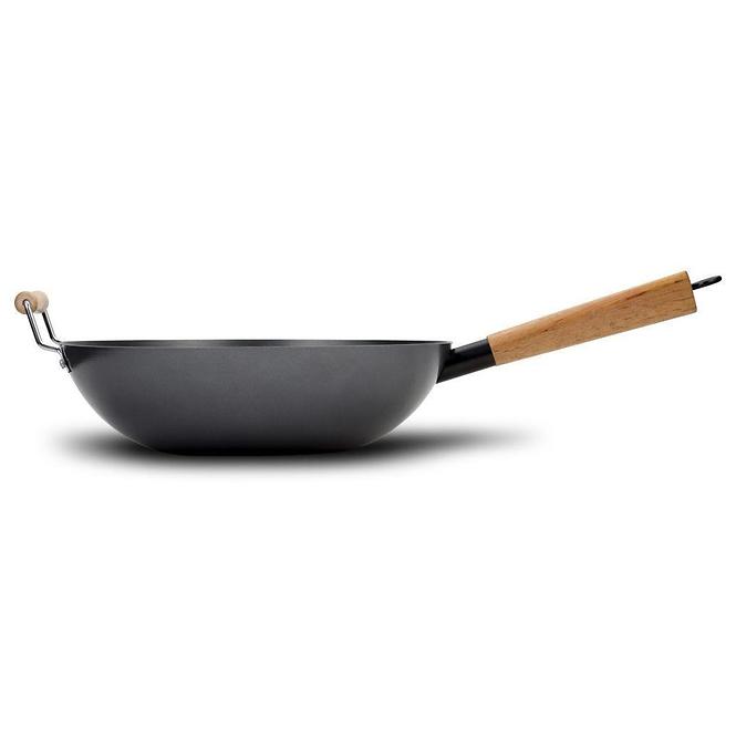 Wok uhlíková ocel Cantonese 35cm