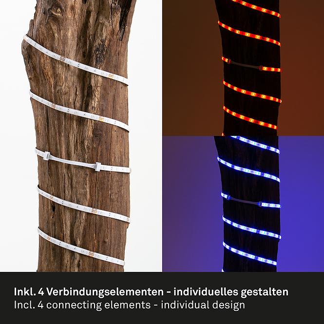 Flexibilní RGB-LED pásek, bílý, 150x RGB-LED, délka 5m