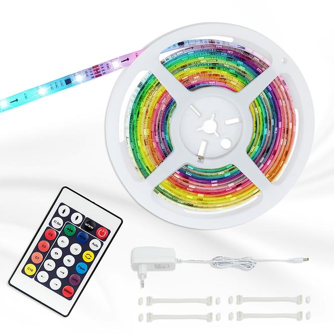 Flexibilní RGB-LED pásek, digitalní, 150x RGB-LED, délka 5m