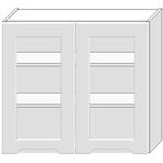 Kuchyňská skříňka Zoya Ws80 bílý puntík/bílá