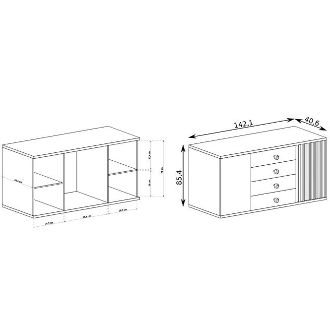 Komoda CALI C-4 Artisan