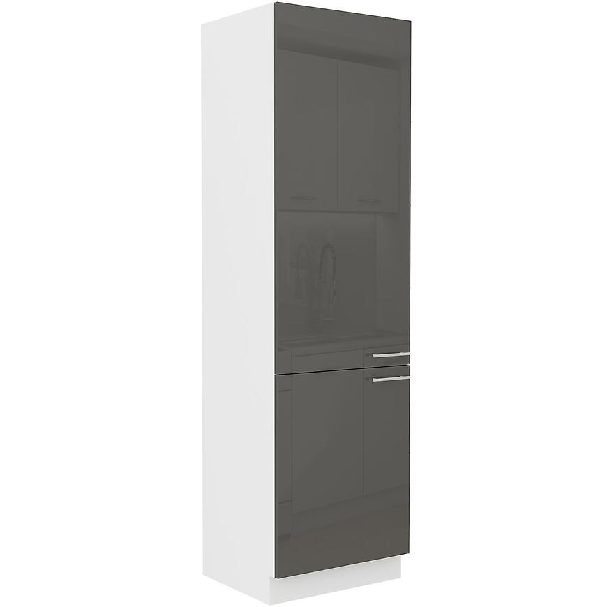 Kuchyňská Skříňka Lara 60dk-210 2f Bb Mdf Šedá Lesk