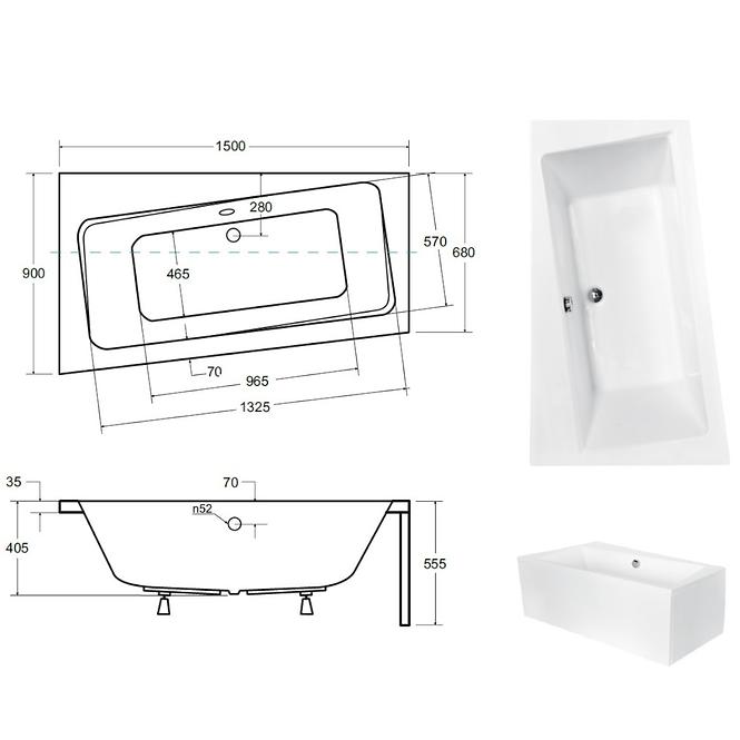 Vana Infinity 150/90 levá + nohy