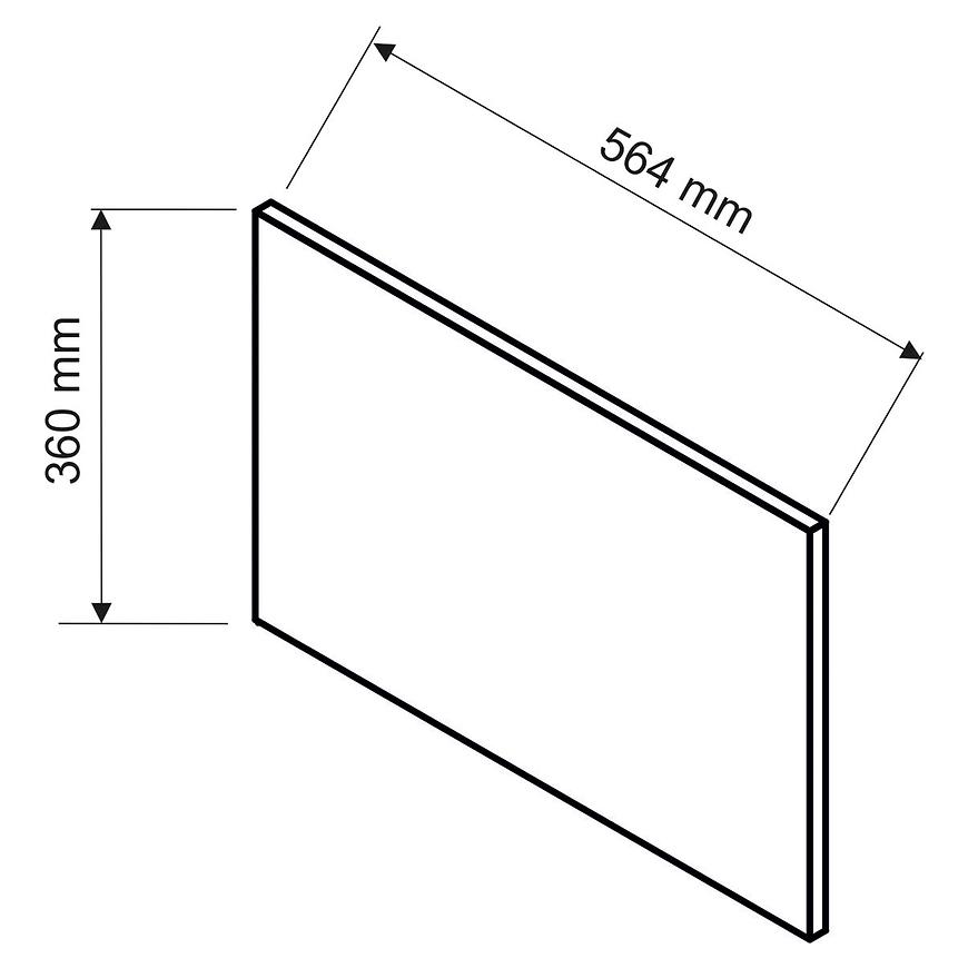 Boční Panel Livia 360x564 Světle Šedá Mat