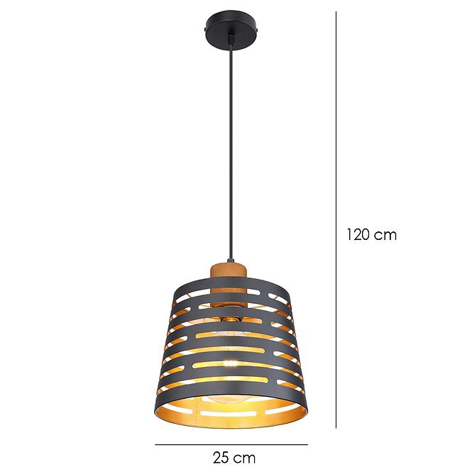 Svítidlo 15451H černé a zlaté LW1