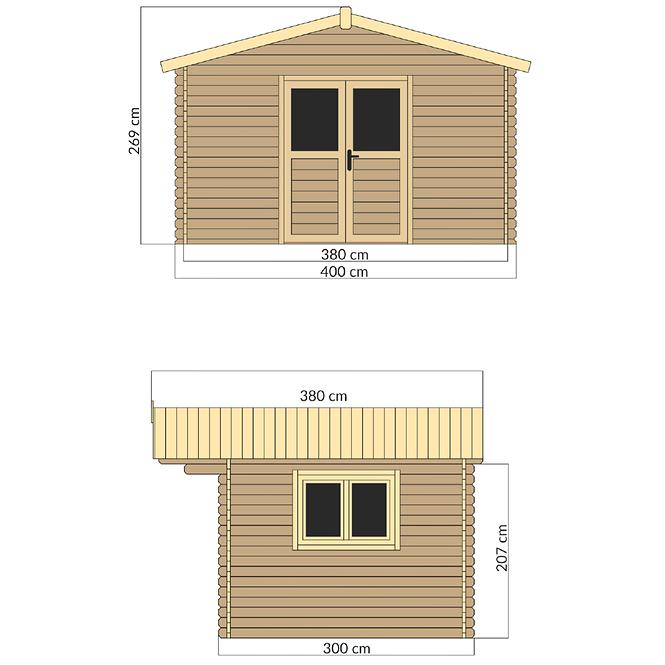 Zahradní domek  MAX 4x3 m