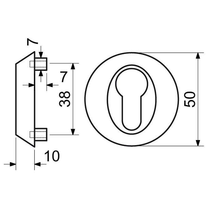 Bezpečnostní rozeta SR.13.PZ.10.N