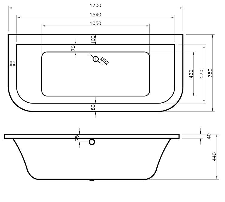 Vana Optos 170 x 75