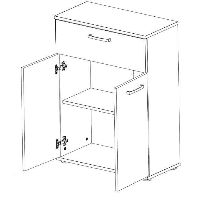 Komoda Niko 60cm Dub