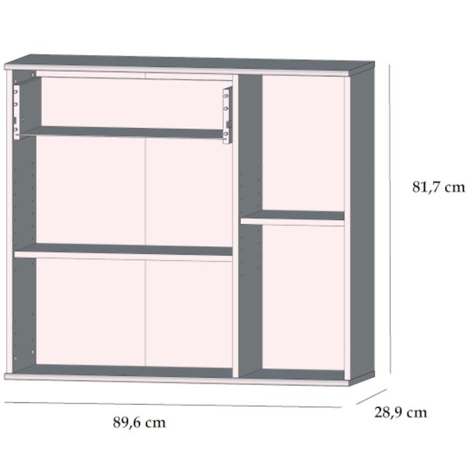 Komoda Niko 90 cm, dub sonoma