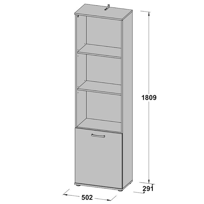 Regál Niko 50cm Dub