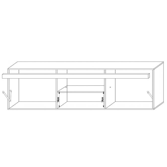 TV Stolek Samba 200 cm Švestka