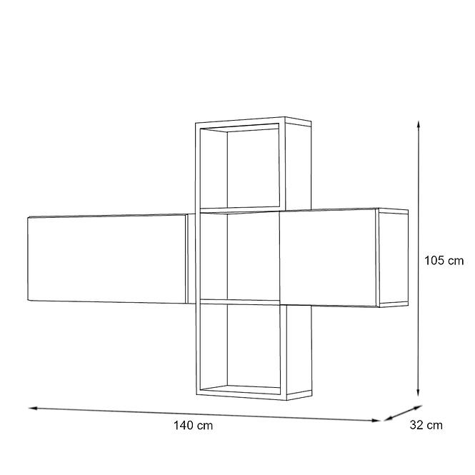 Komoda Blox Sb I Czarny