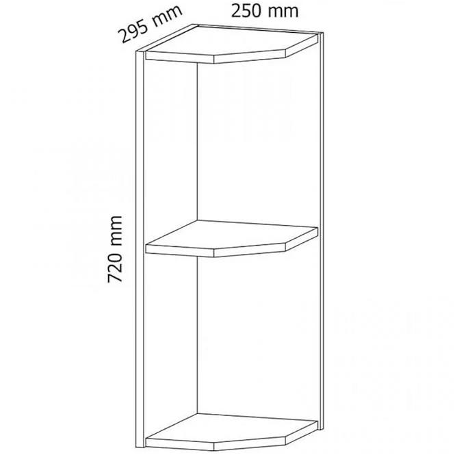 Kuchyňská skříňka Gardena G25PZ White