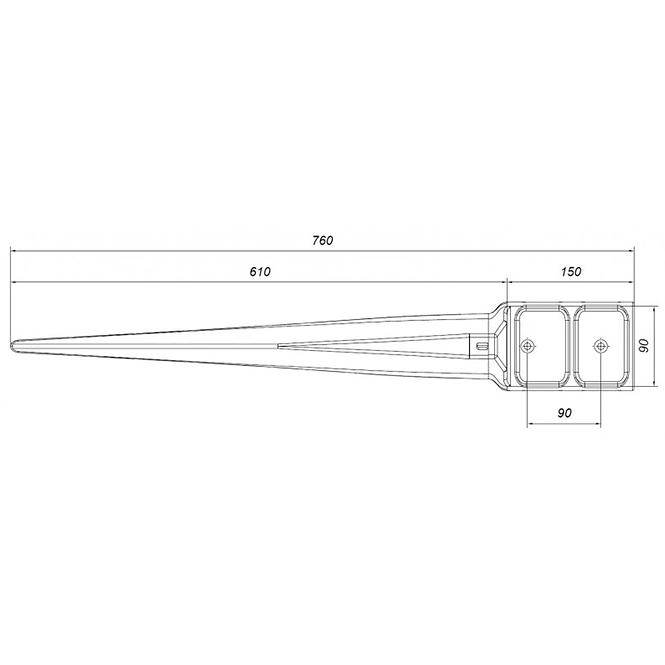 Kompozitní kotva PSK WST 90X90X750MM