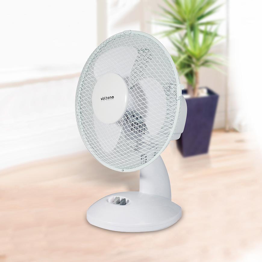 Stolní ventilátor 9” VO0020 Bílý