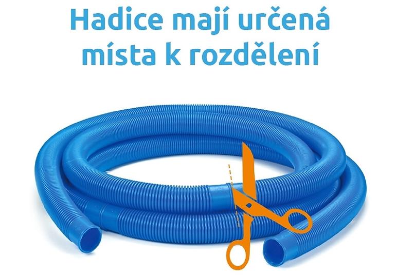 Bazénová hadice MARIMEX Ø 38 mm v metráži 1 m, modrá