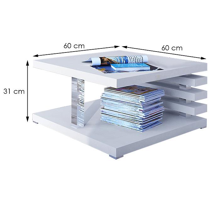 Konferenční stolek Messa bílý mat
