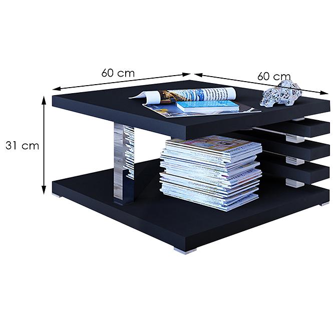 Konferenční stolek Messa černá matná