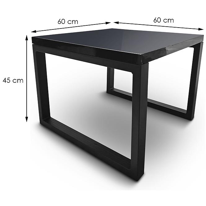 Konferenční stolek Moarti černý lesk