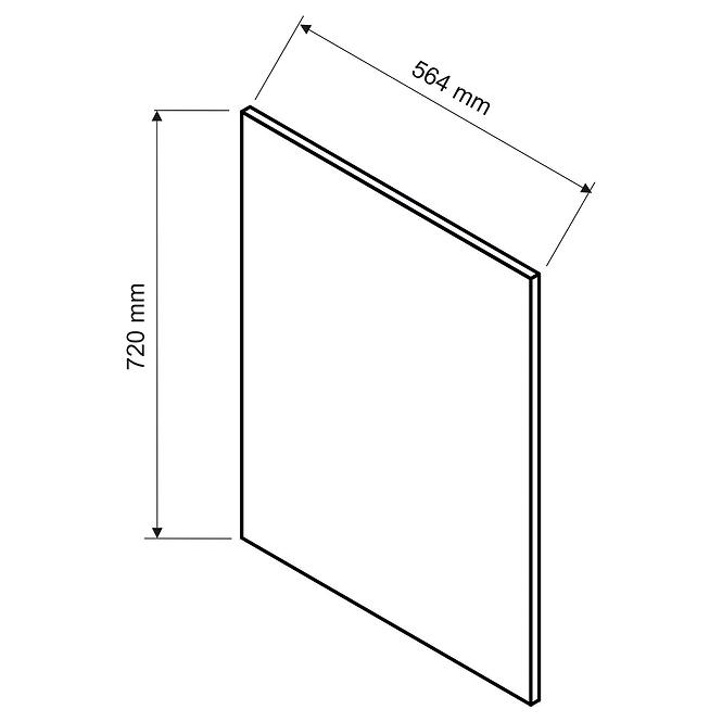 Boční panel Max 720x564 šedá