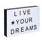 Dekorace Light Box - Live Your Dreams,3