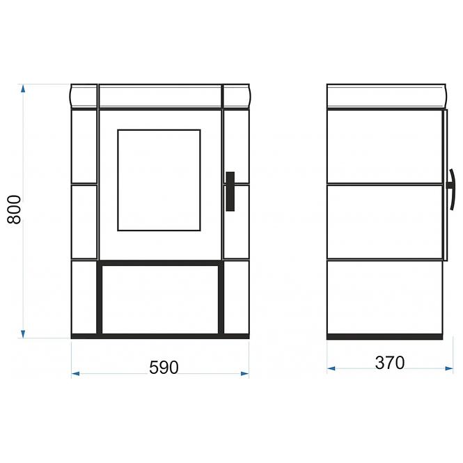 Kachlová kamna Picobello II coffebrown 6kw