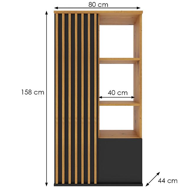 Regál Nairobi SZ2F artisan/černá