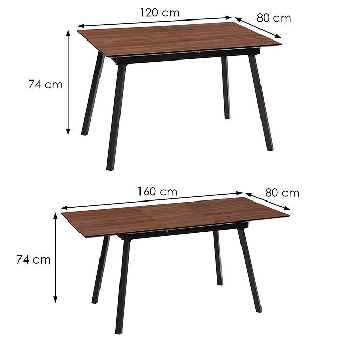 Stůl Moscow TD-2082 120+40