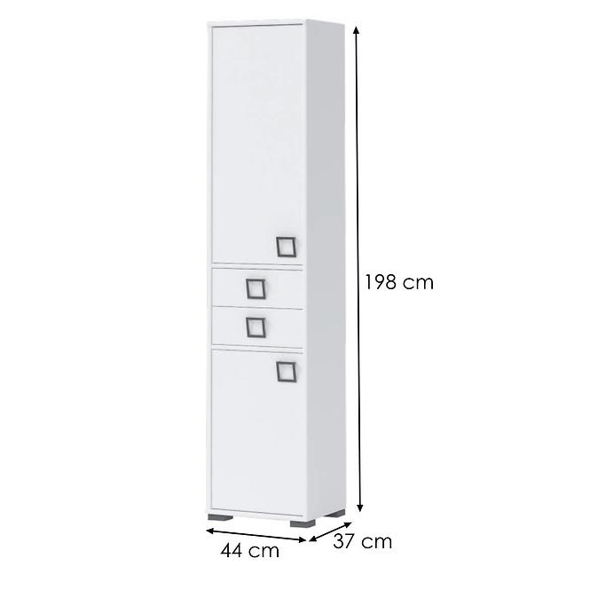 Regál Kiki V22-BE/KI-15 white/white