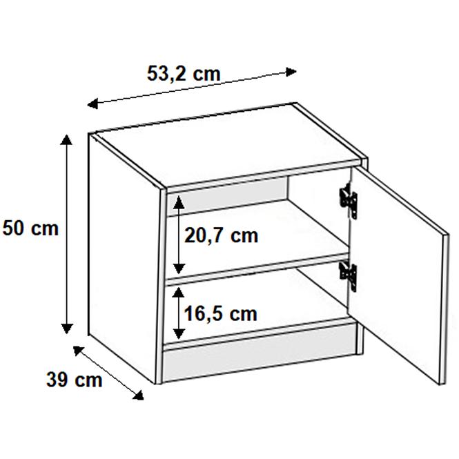 Předsíňová Stěna Roj SDS53+PP53+SZ1D bílá