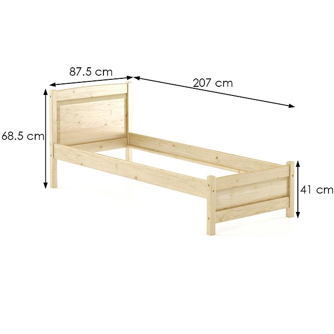 Postel borovicová LK125–80x200 syrová