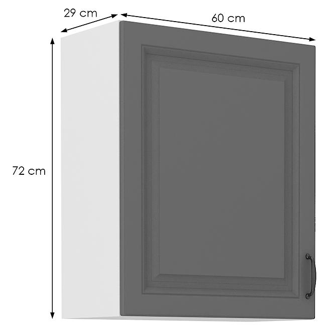 Kuchyňská Skříňka Stilo dustgrey/bílá 60G-72 1F